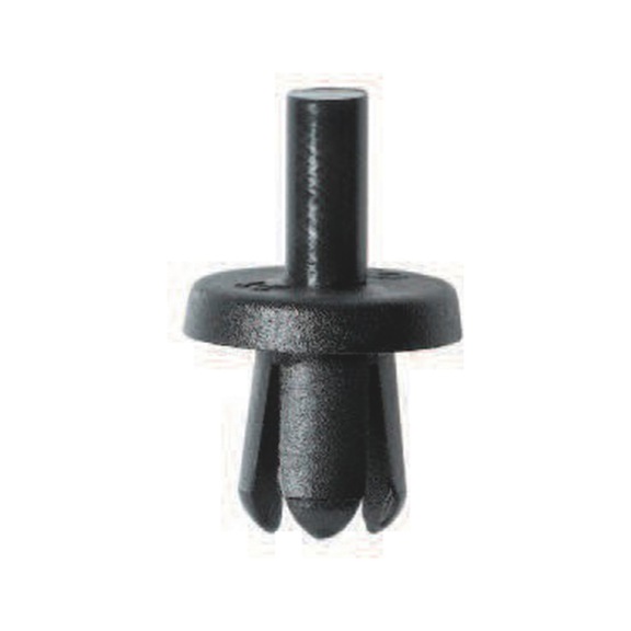 Plastic expanding rivet with cap, with grooves - PUSH TYPE RETAINING CLIP