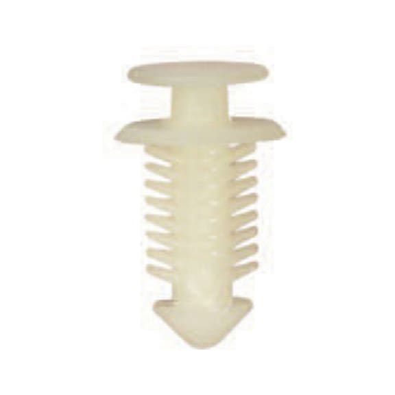 Interior trim clip with half-round head suitable for oval holes - TRIM CLIP