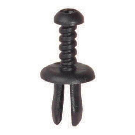 Screw rivet with slit, open - SCREW TYPE RETAINING CLIP
