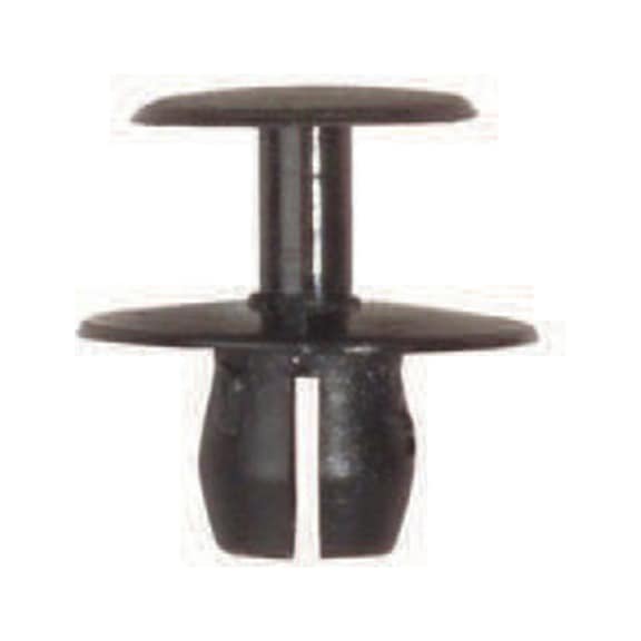 Plastic expanding rivet with cap, with grooves - RADIATOR - GRILLE CLIP
