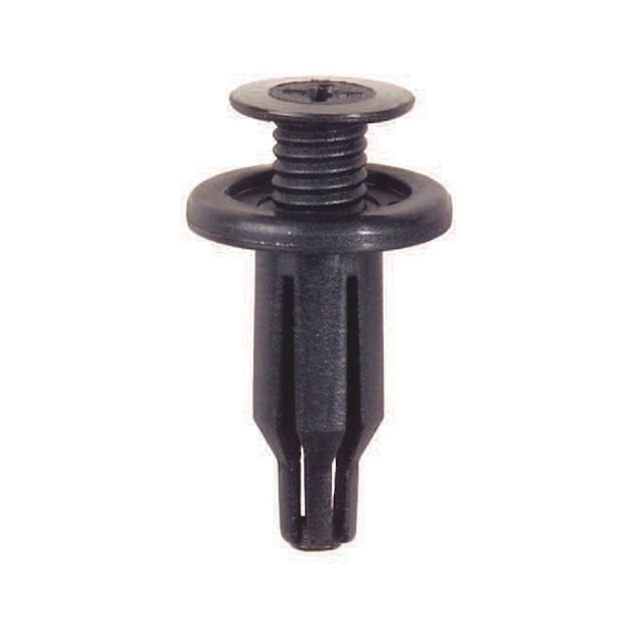 Screw rivet with cross-shaped slit, open - BUMPER CLIP