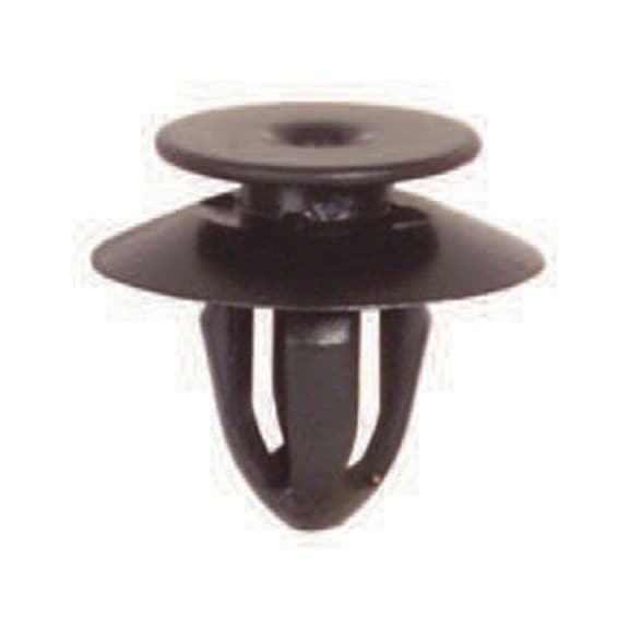 Interior trim clip with half-round head suitable for oval holes - DOOR PANEL CLIP