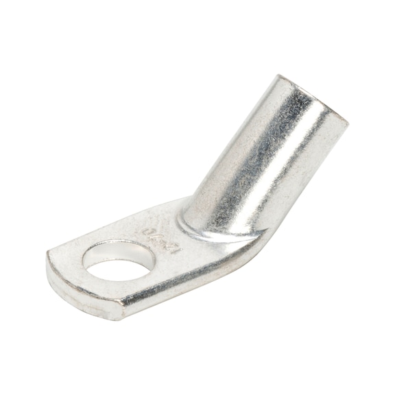 45° angled tube cable lug standard (similar to DIN) - TUBANGLCBLLUG-45DGR-(E-CU)-J2N-M12-70SMM