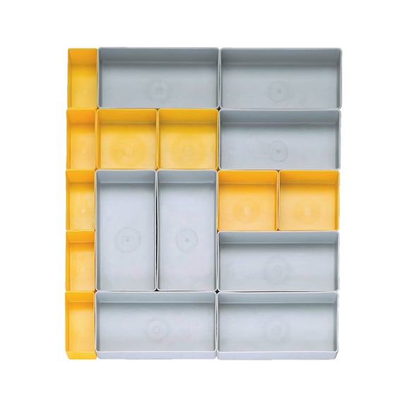 Jeu d'inserts de boîte pour établi de montage mobile - INRTBOX-SET-(F.ASMBY-WRKBENCH)-17PCS