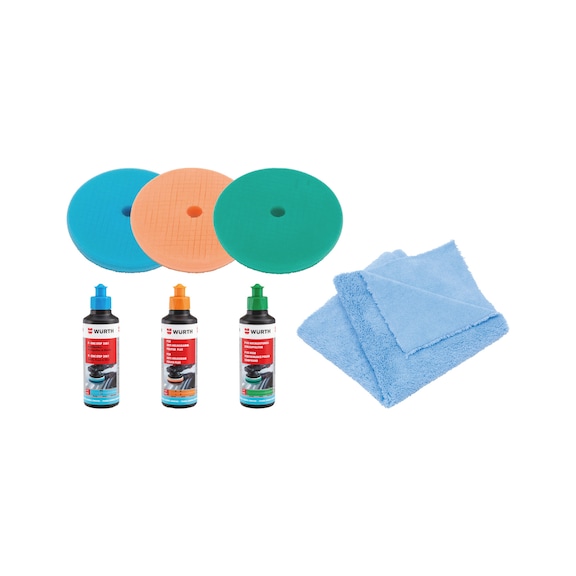 Paint preparation set 10 pcs - GRINDPAST-POL-SET-10PCS