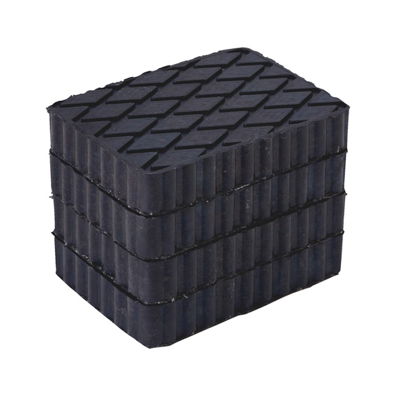 Gummiklods - GUMMIPUDE 160 X 120 X 30 MM