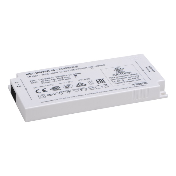 Variable LED transformer 12&nbsp;V/24&nbsp;V - TRAFO-LED-12/24V-48W-LED-T-12/24-1