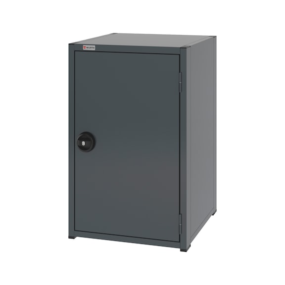 Syst&egrave;me d'armoire &agrave; portes &agrave; rabattement 8.6 : 574x603 mm - WNGDRCAB-8.6-H915-2SHLF-RAL7016