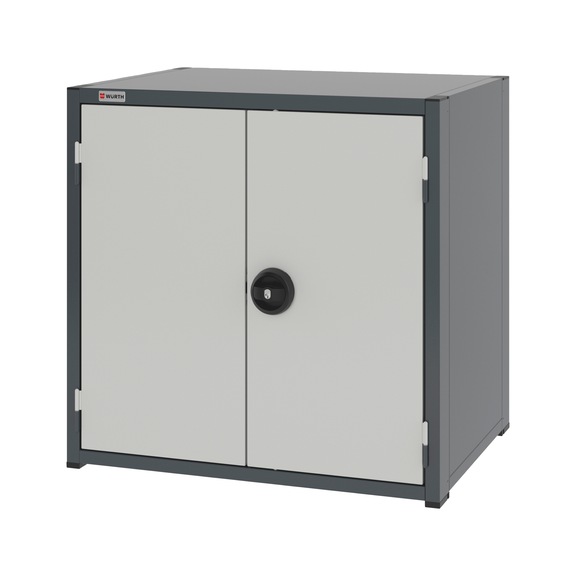 Système d'armoire à portes à rabattement 12.6 : 805x603 mm - WNGDRCAB-12.6-H795-1SHLF-RAL7035