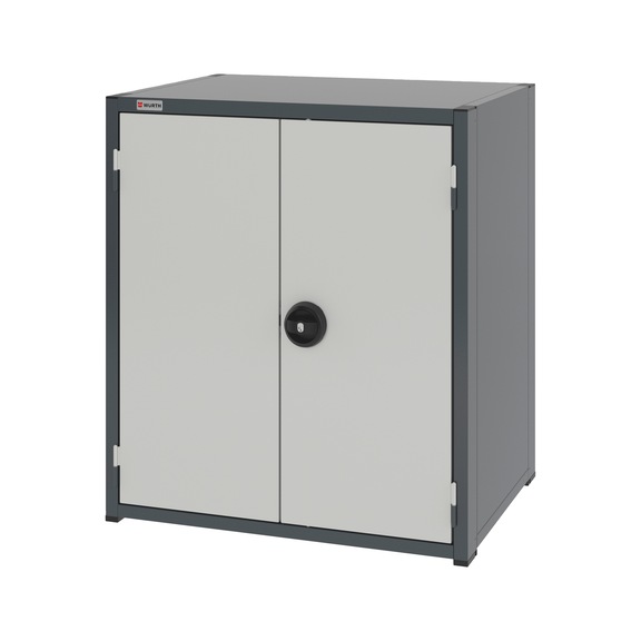 Système d'armoire à portes à rabattement 12.6 : 805x603 mm - WNGDRCAB-12.6-H915-2SHLF-RAL7035