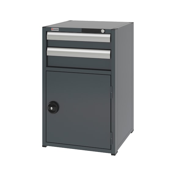 System-Kombischrank 8.6 - 574x603 mm - KOMBISHRNK-8.6-H915-FLGTR540-2SL-R7016