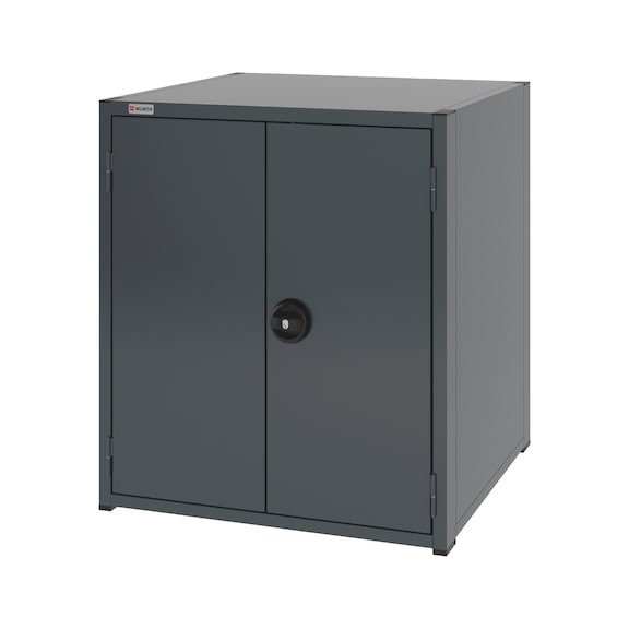Système d'armoire à portes à rabattement 12.8 : 805x770 mm - WNGDRCAB-12.8-H915-2SHLF-RAL7016