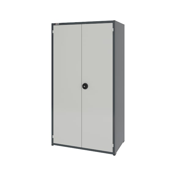 System-Flügeltürenschrank 16.6 1037x603 mm - FLGTRSHRNK-16.6-H1935-4FACHBO-RAL7035