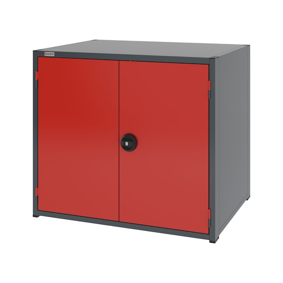 Système d'armoire à portes à rabattement 16.8 : 1037x770 mm - WNGDRCAB-16.8-H915-2SHLF-RAL3020