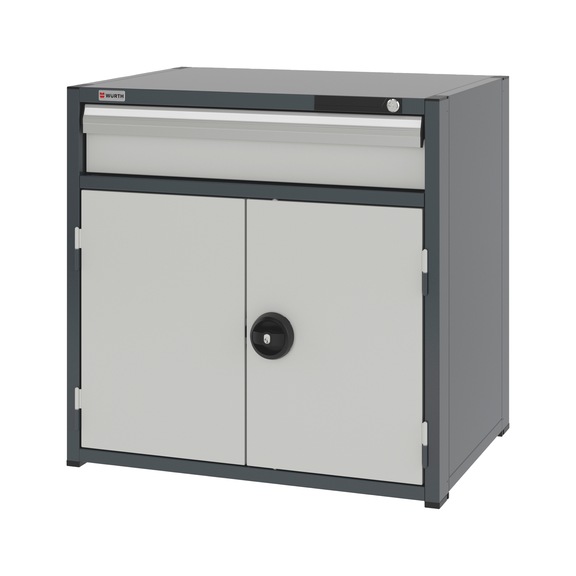 System-Kombischrank 12.6 - 805x603 mm - KOMBISHRNK-12.6-H795-FLGTR540-1SL-R7035