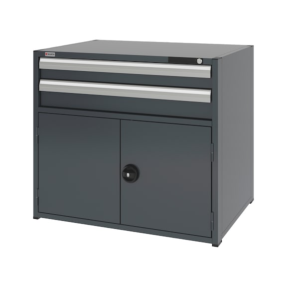 System-Kombischrank 16.8 - 1037x770 mm - KOMBISHRNK-16.8-H915-FLGTR540-2SL-R7016