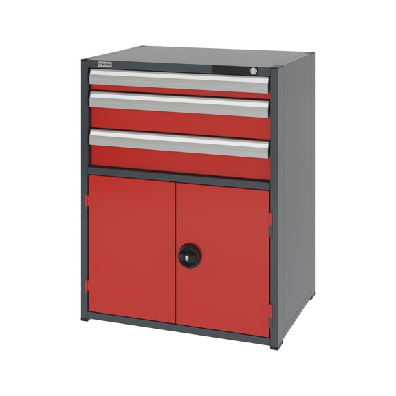 Système d'armoire combinée 12.6 : 805x603 mm - COMBICAB-12.6-H1035-WNGDR540-3DRWR-R3020