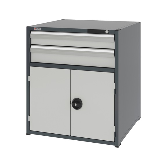 System-Kombischrank 12.8 - 805x770 mm - KOMBISHRNK-12.8-H915-FLGTR540-2SL-R7035