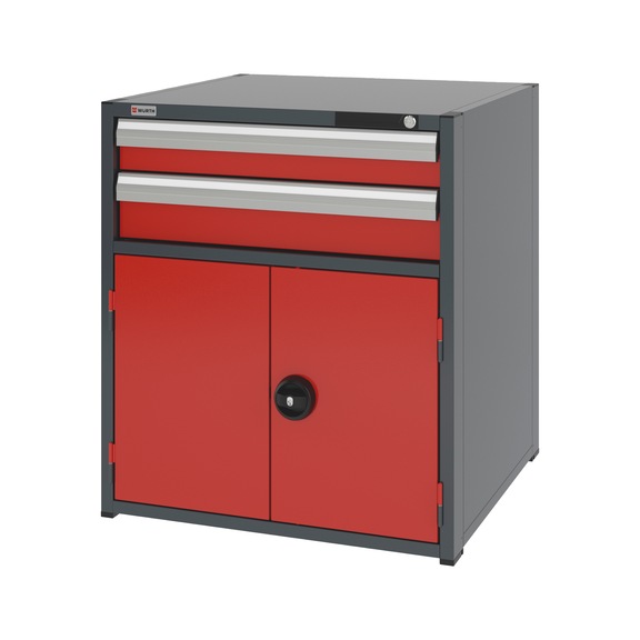 System combination cabinet 12.8: 805x770 mm - COMBICAB-12.8-H915-WNGDR540-2DRWR-R3020