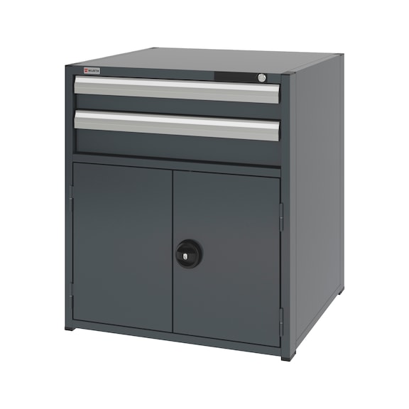 Système d'armoire combinée 12.8 : 805x770 mm - COMBICAB-12.8-H915-WNGDR540-2DRWR-R7016