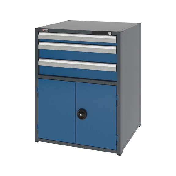 System combination cabinet 12.8: 805x770 mm - COMBICAB-12.8-H1035-WNGDR540-3DRWR-R5010