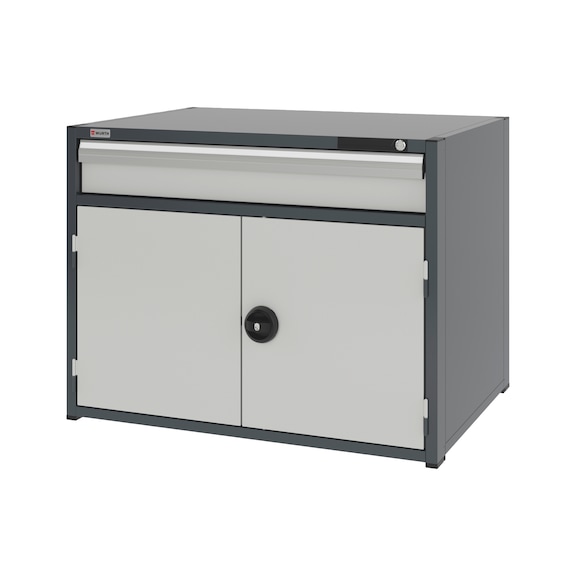 System-Kombischrank 16.8 - 1037x770 mm - KOMBISHRNK-16.8-H795-FLGTR540-1SL-R7035