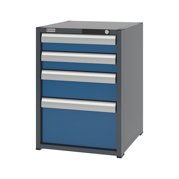 System-Schubladenschrank 8.6 - 574x603 mm - SLSHRNK-8.6-H795-4SL-RAL5010