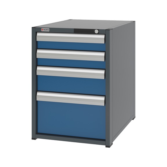 System drawer cabinet 8.8: 574x770 mm - DRWRCAB-8.8-H795-4DRWR-RAL5010