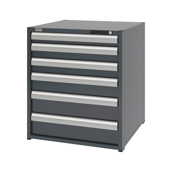 System-Schubladenschrank 12.8 - 805x770 mm - SLSHRNK-12.8-H915-6SL-RAL7016
