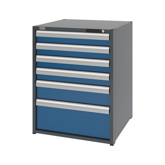 System-Schubladenschrank 12.8 - 805x770 mm - SLSHRNK-12.8-H1035-6SL-RAL5010