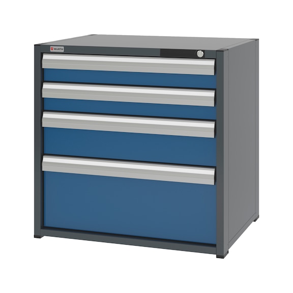 System-Schubladenschrank 12.6 - 805x603 mm - SLSHRNK-12.6-H795-4SL-RAL5010