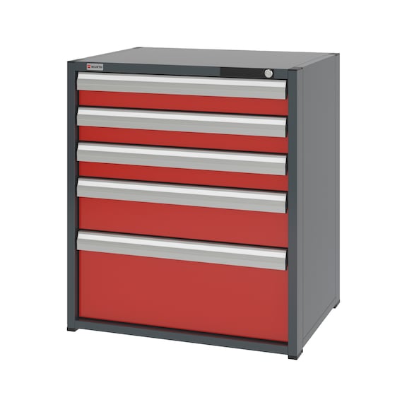 Syst&egrave;me d'armoire &agrave; tiroirs 12.6 : 805x603 mm - DRWRCAB-12.6-H915-5DRWR-RAL3020