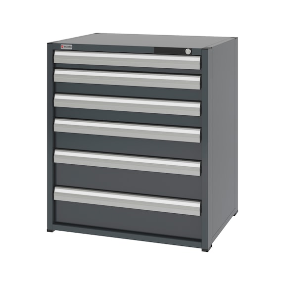 System-Schubladenschrank 12.6 - 805x603 mm - SLSHRNK-12.6-H915-6SL-RAL7016