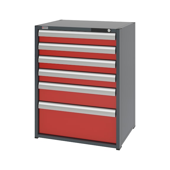 System-Schubladenschrank 12.6 - 805x603 mm - SLSHRNK-12.6-H1035-6SL-RAL3020