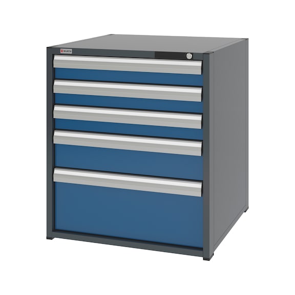System-Schubladenschrank 12.8 - 805x770 mm - SLSHRNK-12.8-H915-5SL-RAL5010