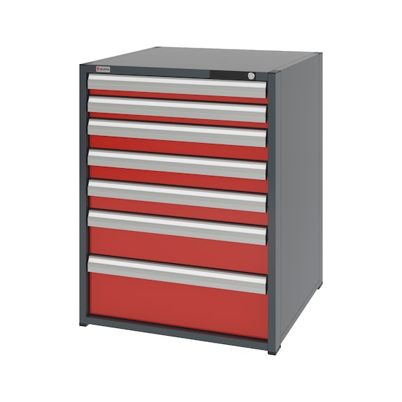 System-Schubladenschrank 12.8 - 805x770 mm - SLSHRNK-12.8-H1035-7SL-RAL3020