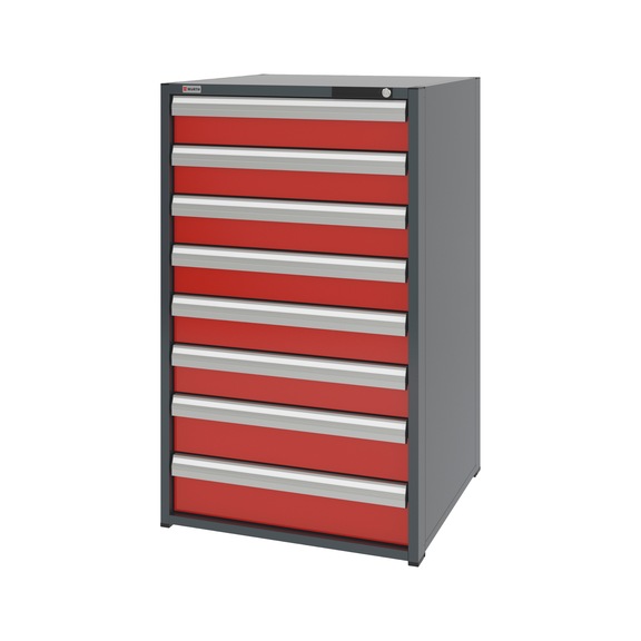 System drawer cabinet 12.8: 805x770 mm - DRWRCAB-12.8-H1335-8DRWR-RAL3020