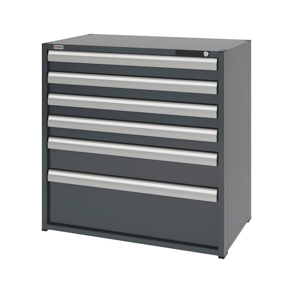 System-Schubladenschrank 16.6 - 1037x603 mm - SLSHRNK-16.6-H1035-6SL-RAL7016