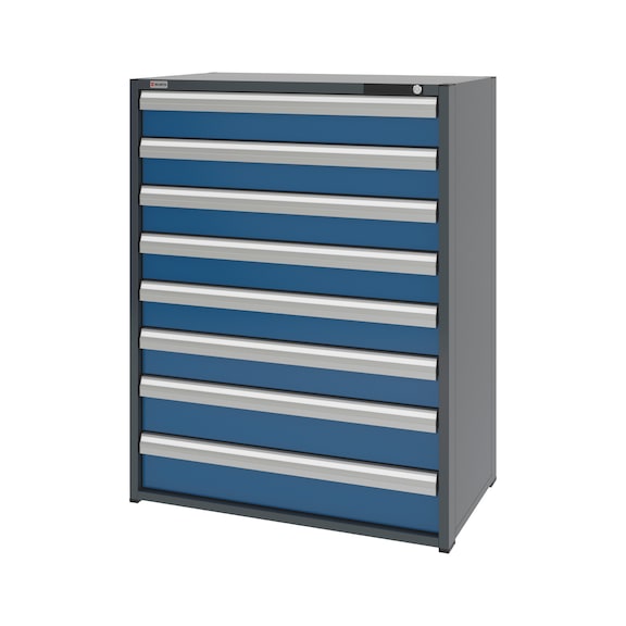 System-Schubladenschrank 16.6 - 1037x603 mm - SLSHRNK-16.6-H1335-8SL-RAL5010