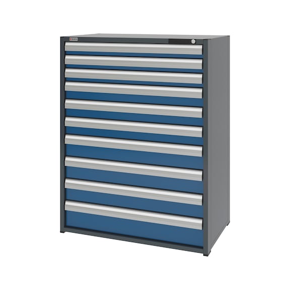 System-Schubladenschrank 16.6 - 1037x603 mm - SLSHRNK-16.6-H1335-10SL-RAL5010
