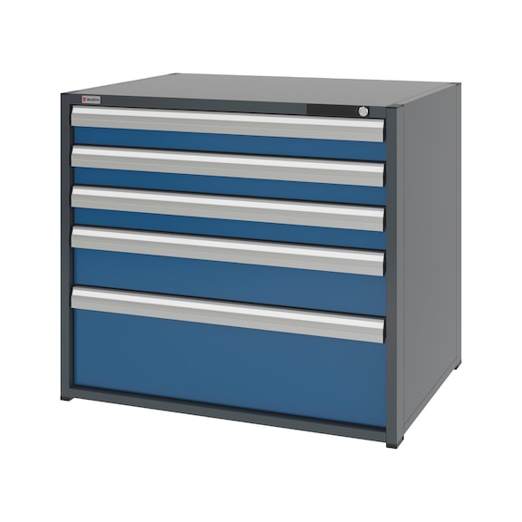 System-Schubladenschrank 16.8 - 1037x770 mm - SLSHRNK-16.8-H915-5SL-RAL5010