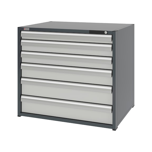 System-Schubladenschrank 16.8 - 1037x770 mm - SLSHRNK-16.8-H915-6SL-RAL7035