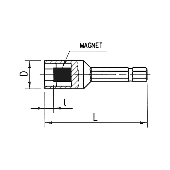 FORMAT Steckschlüsseleinsatz 14 Mm, 1/4" Sechskant – Aus Chrom-Vanadium-Stahl, Matt Verchromt