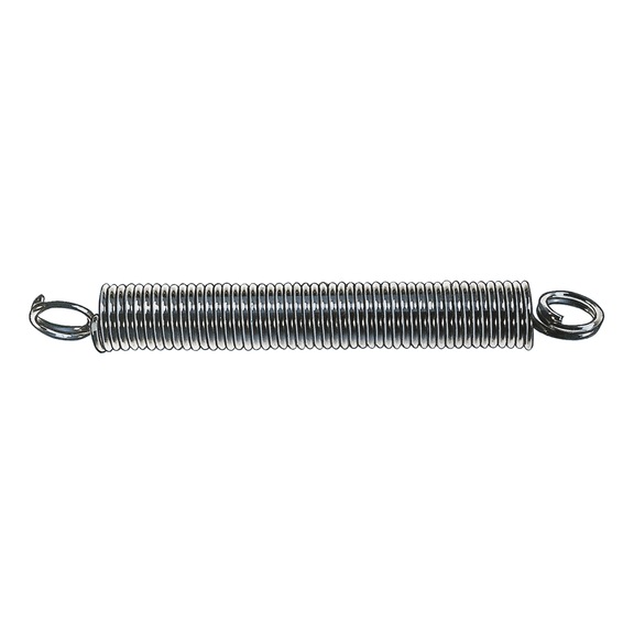 Lot De 2 Ressorts De Traction En Acier - Dimensions : Fil 1.6mm, Diamètre Ext. 13mm, Longueur 80mm - Double Crochet Pour Fixation