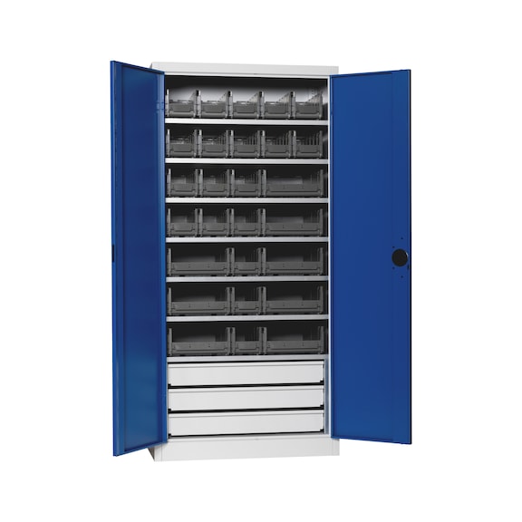 Wing door cab sld. sheet metal door W-SLB size 3,4 - WNGDRCAB-STEEL-SLB-FB522S-BOX-RAL5010