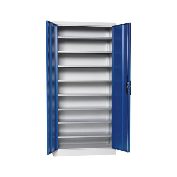 Wing door cabinet, depth 500 mm - WNGDRCAB-STEEL-SLB-FB522-RAL5010