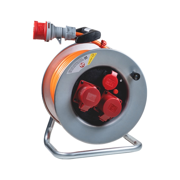 Avvolgicavo in lamiera di acciaio Conformità CEE/5, 400 V IP55