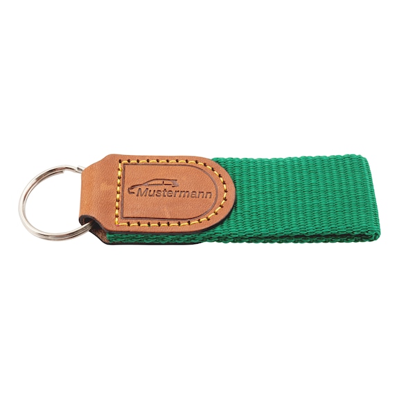 Key fob Italy - KEYFOB-PRNT-ITALY-GREEN-1SIDE