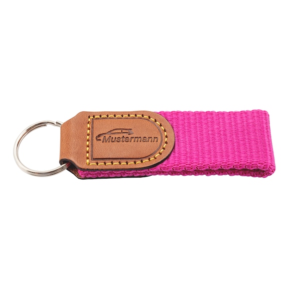 Key fob Italy - KEYFOB-PRNT-ITALY-PINK-1SIDE