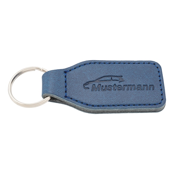 Key fob Basic - KEYFOB-PRNT-RUBBER-BASIC-BLUE-1SIDE